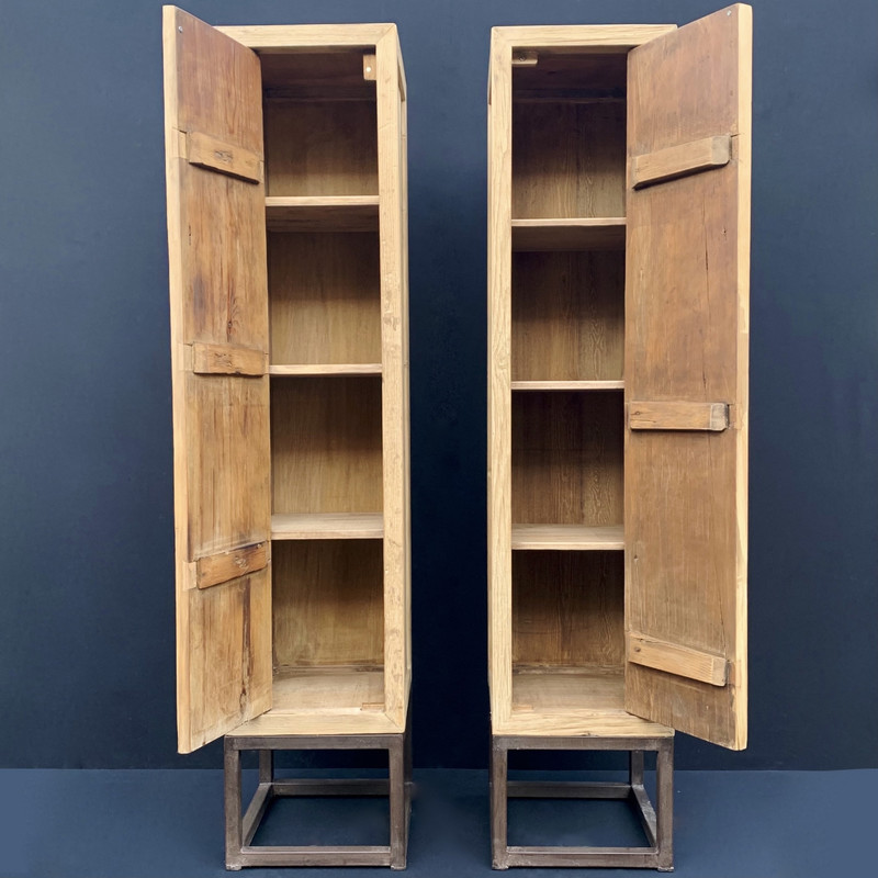 Discreet Onzorgvuldigheid een miljard KT 156, Narrow cupboard on iron base - Kasten - landelijke meubels, Meubels  voor landelijke inrichting, - Frederique Interieur